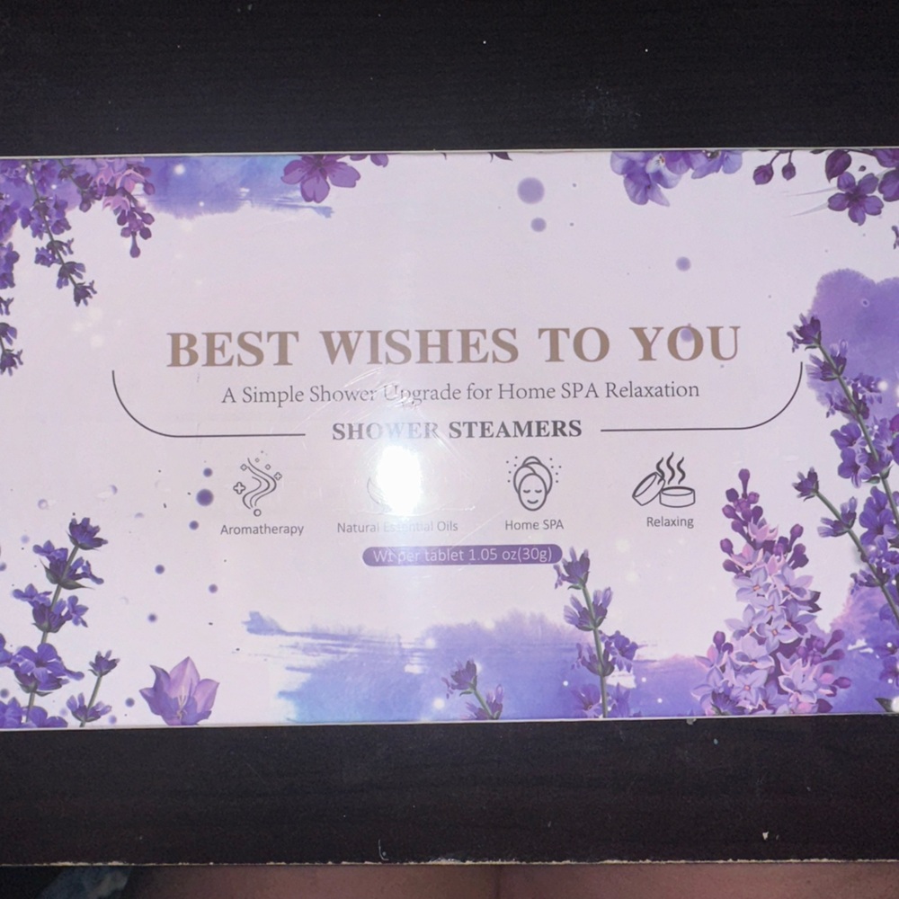 Best Wishes To You Shower Steamers. NEW in plastic!!
